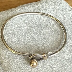 Eden Hand Arts Sterling Silver & Gold Bangle Bracelet